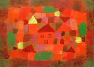 Paysage avec coucher de soleil - Paul Klee