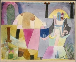 Paysage avec colonnes noires - Paul Klee