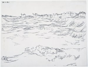 Baie de Munich, les tranchées militaires, sur fond des premières maisons de Milbertshofen - Paul Klee