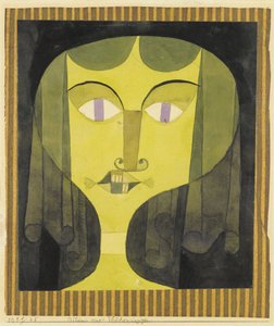Portrait de femme aux yeux violets - Paul Klee