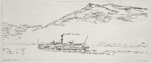Bateau à vapeur sur le lac de Thoune - Paul Klee