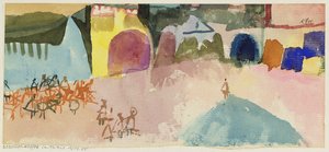 Café de rue à Tunis - Paul Klee