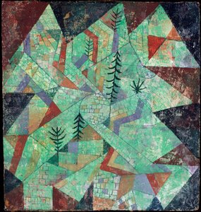 Wald bau (Construction en bois) - Paul Klee