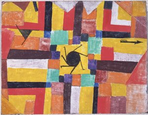 Avec le Soleil Noir Tournant et la Flèche - Paul Klee