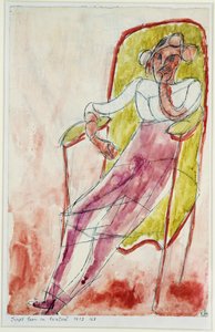 Jeune femme dans un fauteuil - Paul Klee