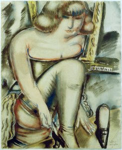 En train de mettre des chaussures - Paul Kleinschmidt