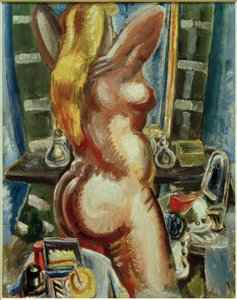 Nu debout devant le miroir