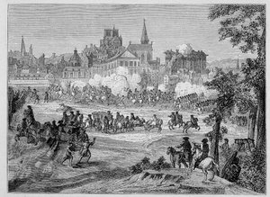 Combat du faubourg Saint-Antoine à Paris pendant la Fronde (1652), "XVIIe siècle - Institutions: usages et costumes, France 1590-1700" par Paul Lacroix - Paul Lacroix
