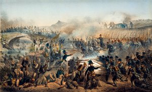 La Bataille de la rivière Chernaya le 16 août 1855, 19ème siècle - Paul Levert
