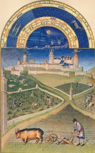 Mars - le Château de Lusignan, 15ème siècle - Paul Limbourg