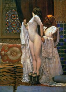 Harem : Après le bain, c.1894 (lithographie en couleur)