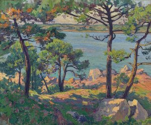Pins sur la rivière Trieux - Paul Madeline