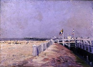 La petite plage à Ostende