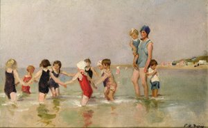 Enfants se baignant - Paul Michel Dupuy
