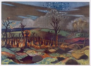 Combat Aérien à Wytschaete, de British Artists at the Front, Continuation of The Western Front, Part Three, Paul Nash - Paul Nash