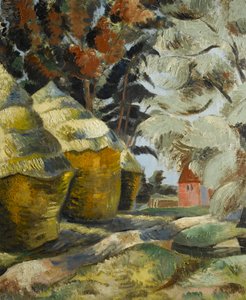 La cour de la ferme, vers 1925
