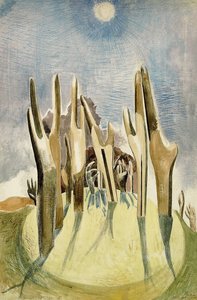 Bois sur la colline - Paul Nash