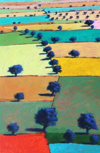 Plaine de la Severn, 2022 (acrylique sur panneau)