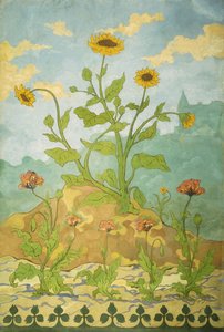 Tournesols et Coquelicots, 1899