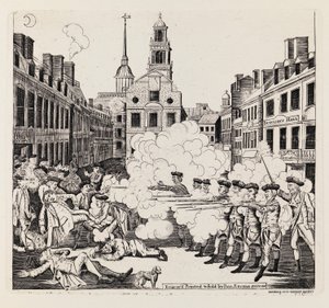 Le massacre sanglant - Paul Revere