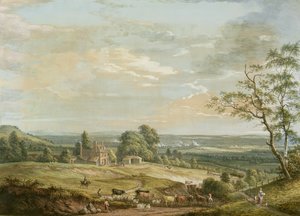 Vue lointaine de Maidstone, depuis Lower Bell Inn, Boxley Hill - Paul Sandby