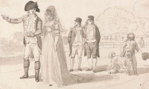 Une famille à Hyde Park - Paul Sandby