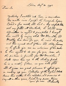 Une lettre de Paul Sandby, 1795 1904 - Paul Sandby