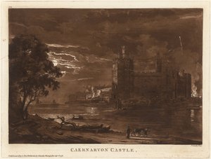 Château de Caernarvon (Nuit) - Paul Sandby