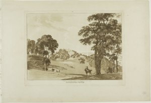 Château de Denefawr, planche onze de Douze vues du Pays de Galles - Paul Sandby
