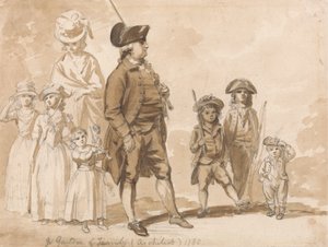 James Gandon et famille - Paul Sandby