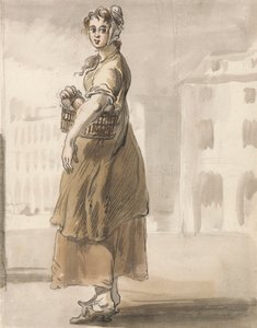 Les cris de Londres : Une fille avec un panier d