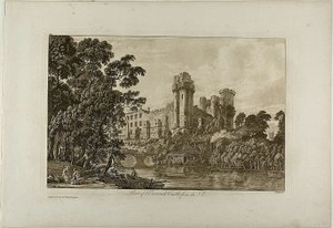 Partie du château de Warwick depuis le sud-est, planche 4 - Paul Sandby