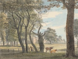 Le magasin de poudre, Hyde Park - Paul Sandby