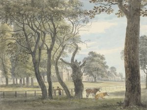 Le magasin de poudre, Hyde Park, vers 1790 - Paul Sandby