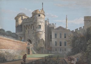 La porte normande et la maison du gouverneur adjoint - Paul Sandby