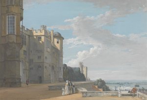 La terrasse nord, château de Windsor, vue vers l