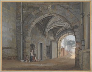 La porte de la reine Elizabeth - Paul Sandby