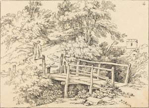 Pont de campagne (Le Voyageur) - Paul Sandby Munn
