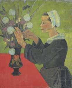 Bretonne au bouquet (Huelgoat) - Paul Sérusier