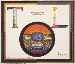 Application du cercle chromatique de M. Charles Henry - Paul Signac