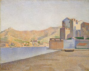 La Plage de la ville, Collioure. Opus 165. 1887 - Paul Signac