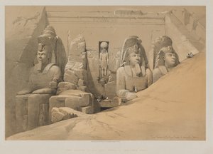 Égypte et Nubie, Volume II : Élévation frontale du Grand Temple d