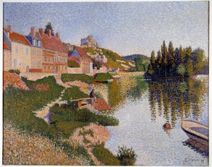 Les Andelys, la berge - Paul Signac