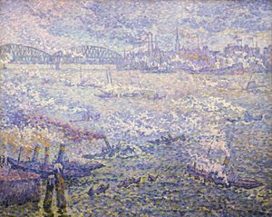 Rotterdam. Les Fumées - Paul Signac