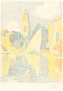 Saint-Tropez: Le port - Paul Signac