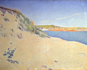 La plage à Saint-Briac. Op. 212 Rivage sablonneux, 1890 - Paul Signac