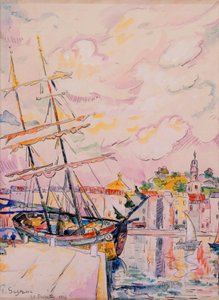 Le port de Saint-Tropez, 1918