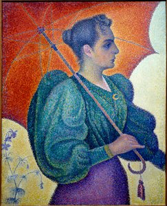 La femme au parapluie - Paul Signac