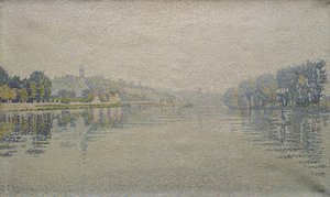 Vue de la Seine à Herblay, 1889 - Paul Signac