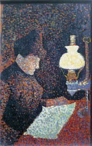 Femme sous la lampe - Paul Signac